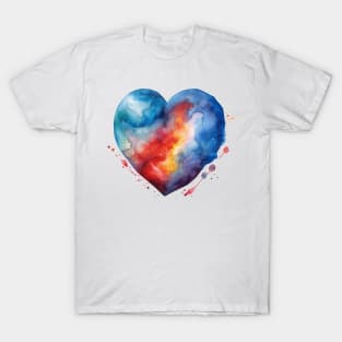 Rainbow Heart Shape #2 T-Shirt